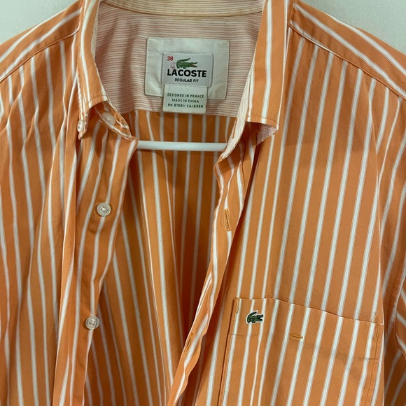 Lacoste Orange Shirt - Picture 1 of 2